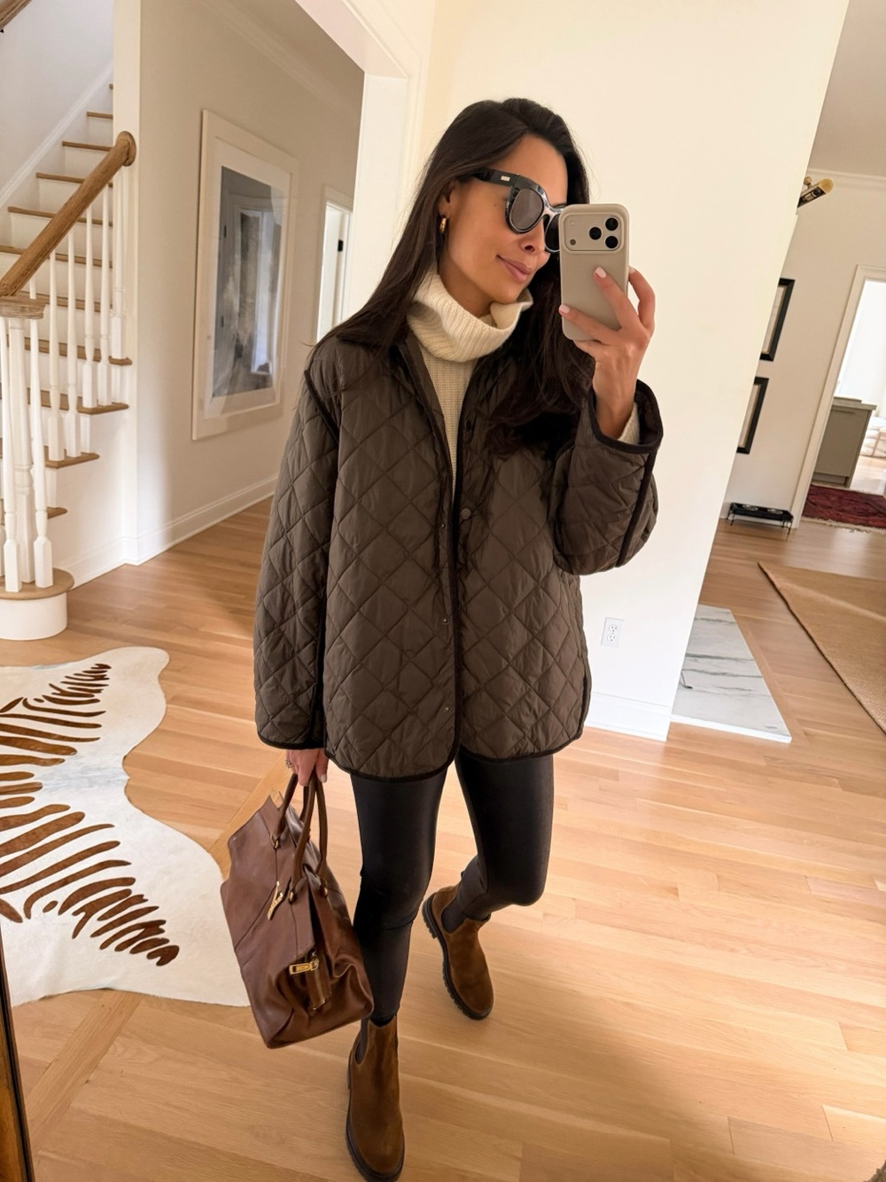 Quilted Green Women's Jacket - Classic Lightweight Coat